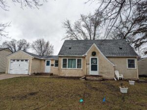 home stucco repair before image