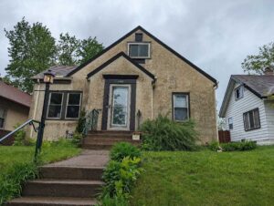 home stucco repair before image