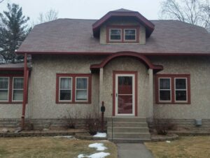 home stucco repair before image