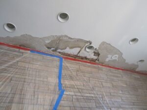 ceiling plaster damage